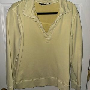 Vineyard Vines Light Yellow collared Pullover